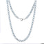 NSS861 STAINLESS STEEL NECKLACE WITH SHELL PEARL AAB CO..