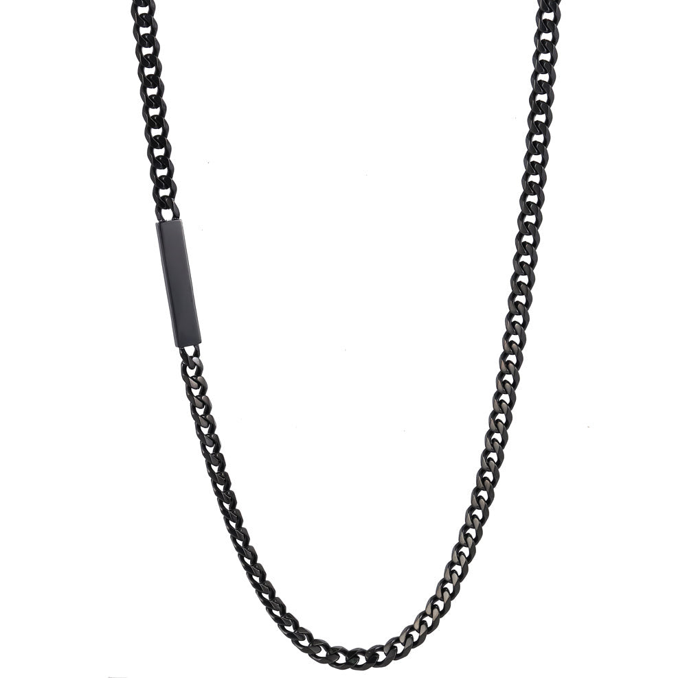 NSS870 STAINLESS STEEL NECKLACE WITH ID PLATE AAB CO..