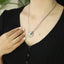 NSS889 STAINLESS STEEL NECKLACE WITH CZ (ROUND PENDANT) AAB CO..