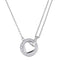 NSS890 STAINLESS STEEL NECKLACE WITH CZ AAB CO..