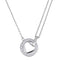 NSS890 STAINLESS STEEL NECKLACE WITH CZ