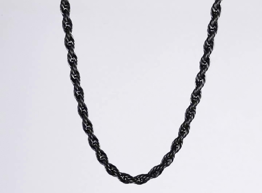 NSS905 STAINLESS STEEL ROPE CHAIN NECKLACE