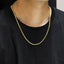 NSS906 STAINLESS STEEL ROUND BOX CHAIN NECKLACE
