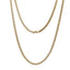 NSS906 STAINLESS STEEL ROUND BOX CHAIN NECKLACE