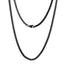 NSS906 STAINLESS STEEL ROUND BOX CHAIN NECKLACE
