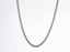 NSS906 STAINLESS STEEL ROUND BOX CHAIN NECKLACE