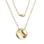 NSS935 STAINLESS STEEL NECKLACE WITH ORGANIC SHAPED CHARM