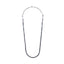 NSS943 STAINLESS STEEL & HEMATITE BEADS NECKLACE