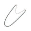 NSS949 STAINLESS STEEL & HEMATITE BEADS NECKLACE