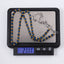 NSS949 STAINLESS STEEL & HEMATITE BEADS NECKLACE