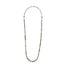 NSS951 STAINLESS STEEL & HEMATITE BEADS NECKLACE - STEEL/SIVLER SHINY/GOLD SHINY / 550 * 4.5 / 304 STAINLESS STEEL+NYLON STRING+HEMATITE