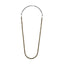 NSS953 STAINLESS STEEL & HEMATITE BEADS NECKLACE