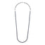 NSS953 STAINLESS STEEL & HEMATITE BEADS NECKLACE
