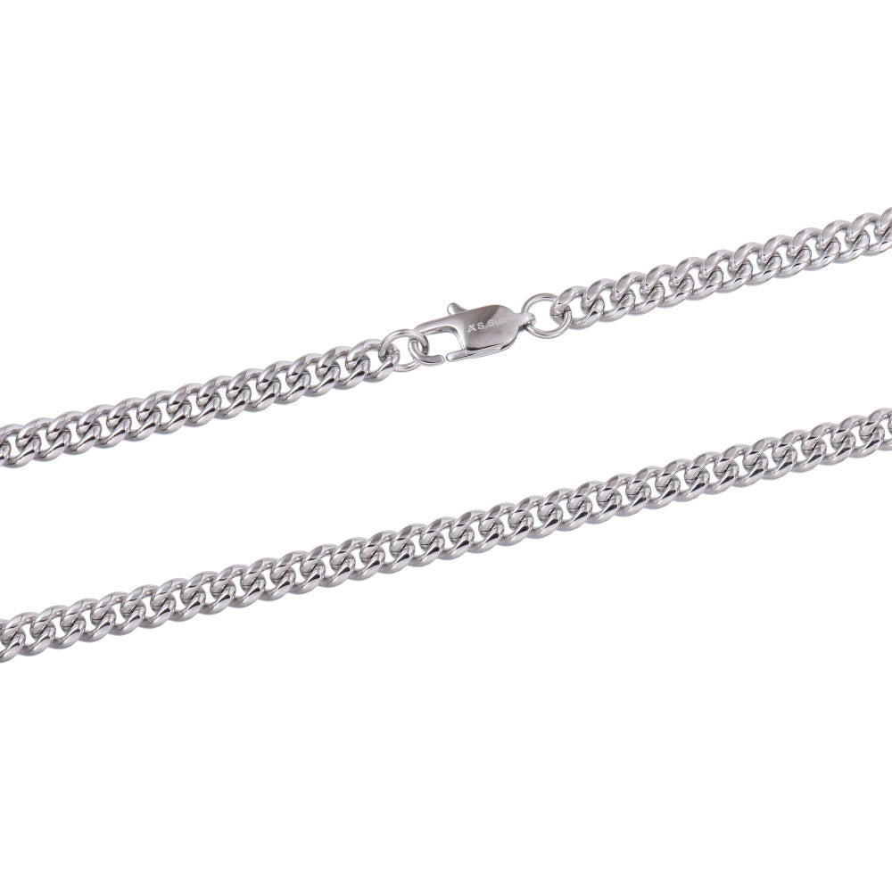 NSSC139 STAINLESS STEEL MIAMI CUBAN CHAIN