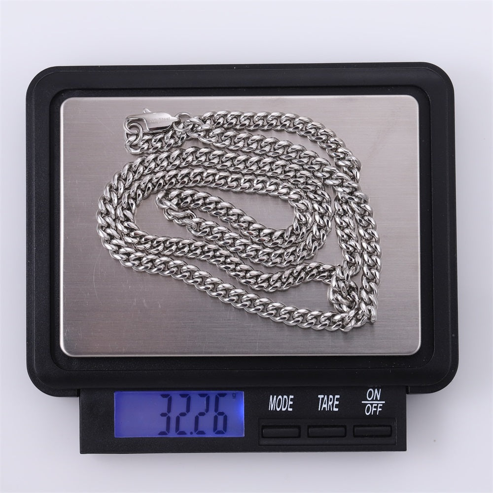 NSSC139 STAINLESS STEEL MIAMI CUBAN CHAIN