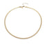 AAB Co. Stainless Steel Flat Snake Herringbone Chain Necklace – 14K Gold Finish