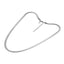 AAB Co. Stainless Steel Flat Snake Herringbone Chain Necklace – Silver Finish