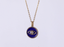 PSS1235 STAINLESS STEEL ROUND PENDANT WITH EVIL EYE DESIGN AAB CO..