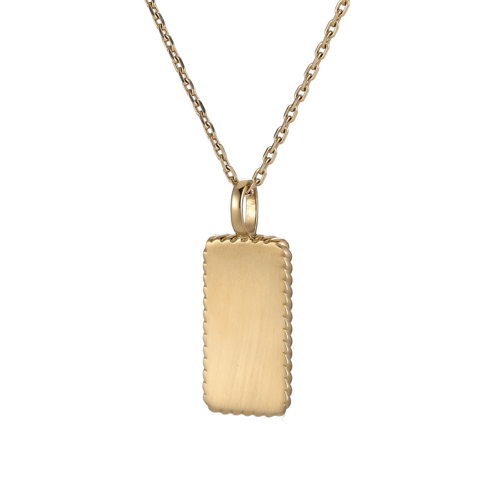 PSS1236 STAINLESS STEEL RECTANGLE WITH MOON & STAR DESIGN AAB CO..