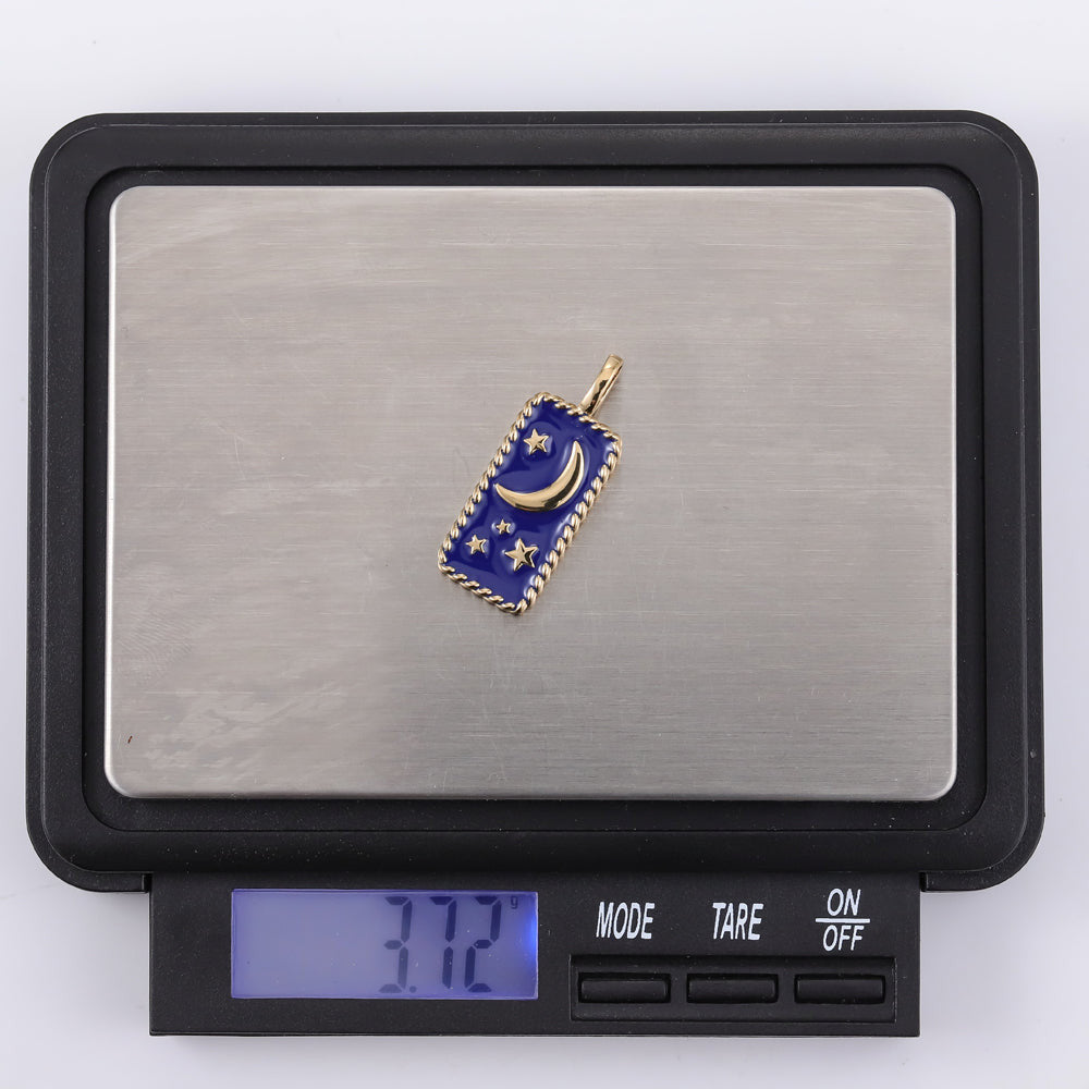 PSS1236 STAINLESS STEEL RECTANGLE WITH MOON & STAR DESIGN AAB CO..
