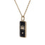 PSS1237 STAINLESS STEEL RECTANGLE PENDANT WITH EVIL EYE DESIGN AAB CO..
