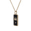 PSS1237 STAINLESS STEEL RECTANGLE PENDANT WITH EVIL EYE DESIGN AAB CO..