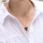 PSS1238 STAINLESS STEEL TRIANGULAR PENDANT WITH EPOXY AAB CO..