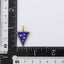 PSS1238 STAINLESS STEEL TRIANGULAR PENDANT WITH EPOXY AAB CO..