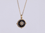 PSS1239 STAINLESS STEEL COMPSS PENDANT WITH EPOXY & CZ AAB CO..
