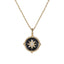 PSS1239 STAINLESS STEEL COMPSS PENDANT WITH EPOXY & CZ AAB CO..