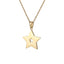 PSS1241 STAINLESS STEEL STAR SHAPE PENDANT WITH EPOXY & CZ AAB CO..