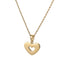 PSS1242 STAINLESS STEEL HEART SHAPE PENDANT WITH EPOXY & CZ AAB CO..