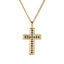 PSS1245 STAINLESS STEEL CORSS PENDANT WITH CZ