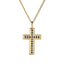 PSS1245 STAINLESS STEEL CORSS PENDANT WITH CZ