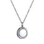PSS1251 STAINLESS STEEL ROUND PENDANT WITH ROPE DESIGN