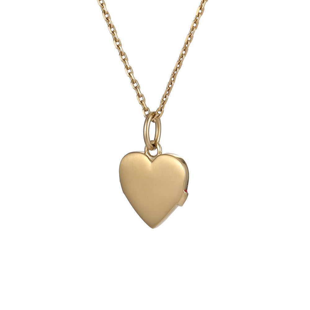 PSS1255 STAINLESS STEEL HEART SHAPE PENDANT WITH EPOXY AAB CO..