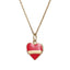 PSS1255 STAINLESS STEEL HEART SHAPE PENDANT WITH EPOXY AAB CO..