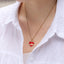 PSS1255 STAINLESS STEEL HEART SHAPE PENDANT WITH EPOXY AAB CO..