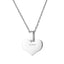 PSS1260 STAINLESS STEEL HEART SHAPE PENDANT WITH CZ AAB CO..