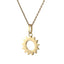 PSS1261 STAINLESS STEEL PENDANT WITH CZ AAB CO..