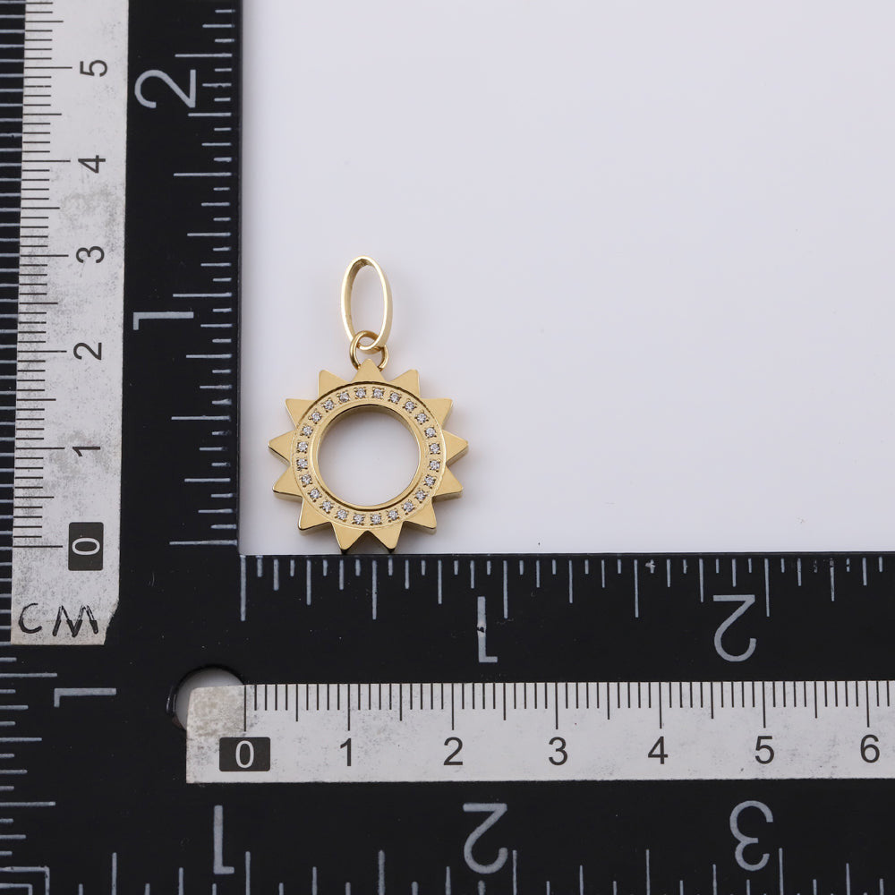 PSS1261 STAINLESS STEEL PENDANT WITH CZ