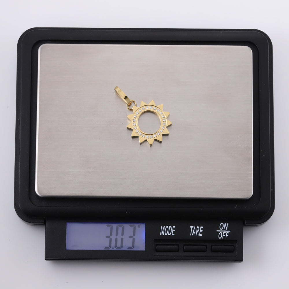 PSS1261 STAINLESS STEEL PENDANT WITH CZ