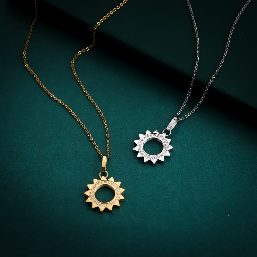 PSS1261 STAINLESS STEEL PENDANT WITH CZ