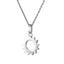 PSS1261 STAINLESS STEEL PENDANT WITH CZ AAB CO..