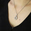 PSS1261 STAINLESS STEEL PENDANT WITH CZ AAB CO..