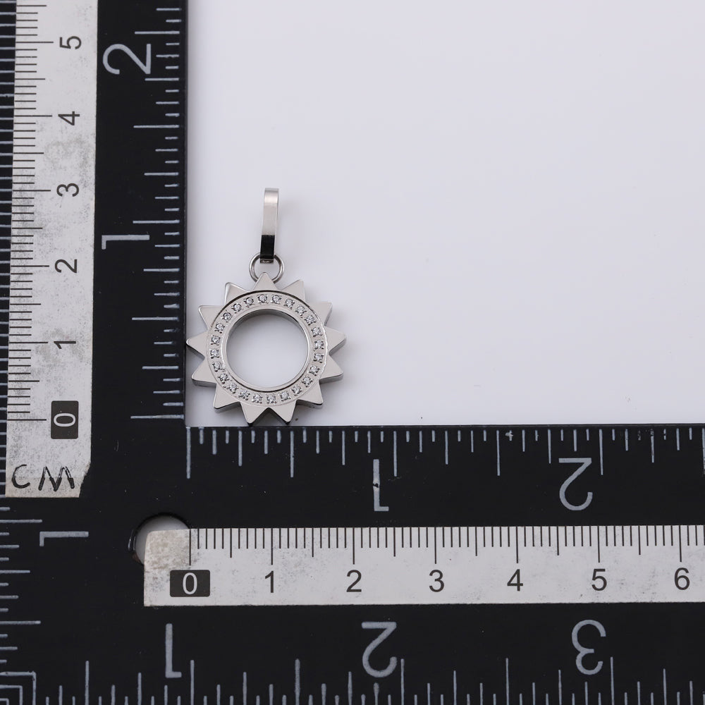 PSS1261 STAINLESS STEEL PENDANT WITH CZ