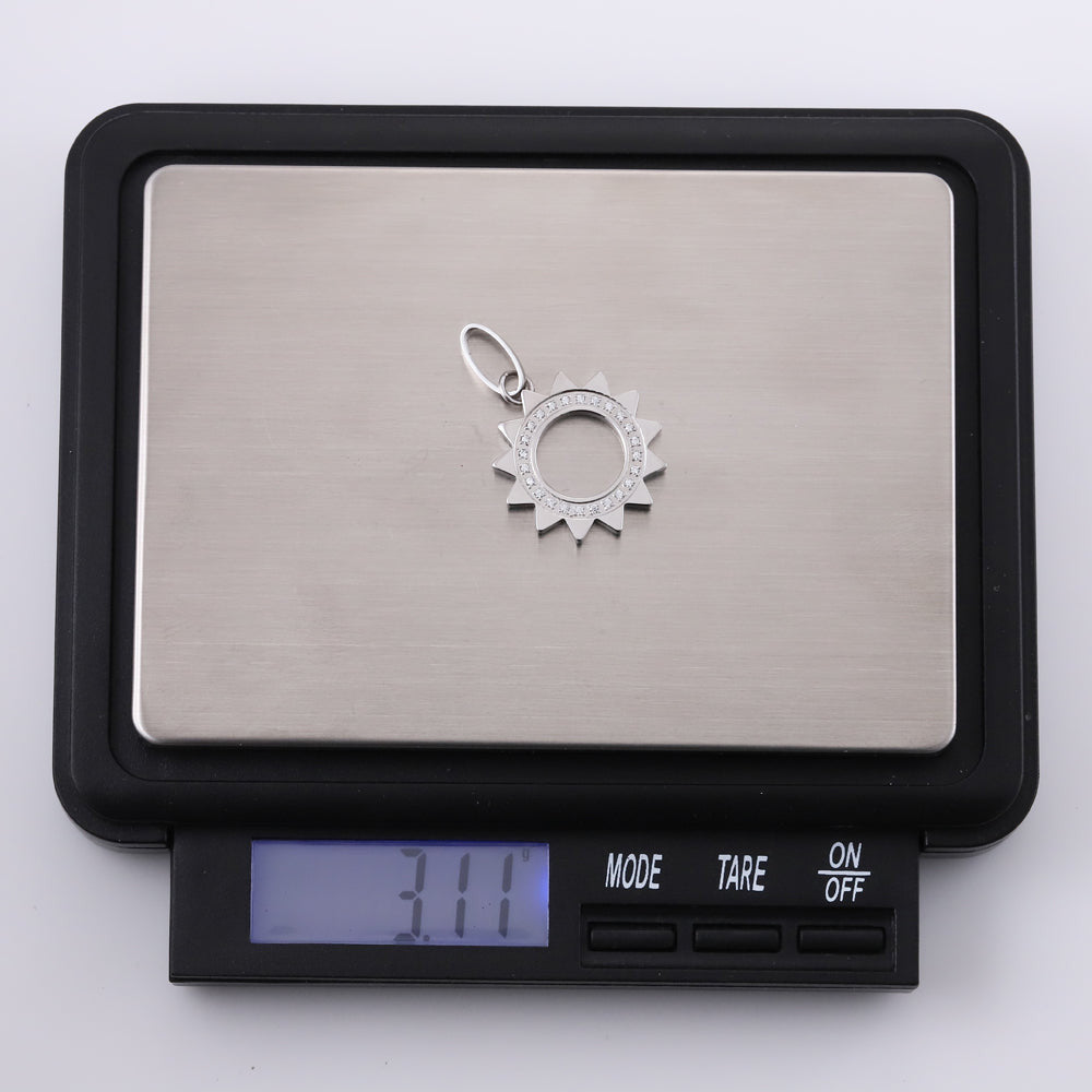 PSS1261 STAINLESS STEEL PENDANT WITH CZ