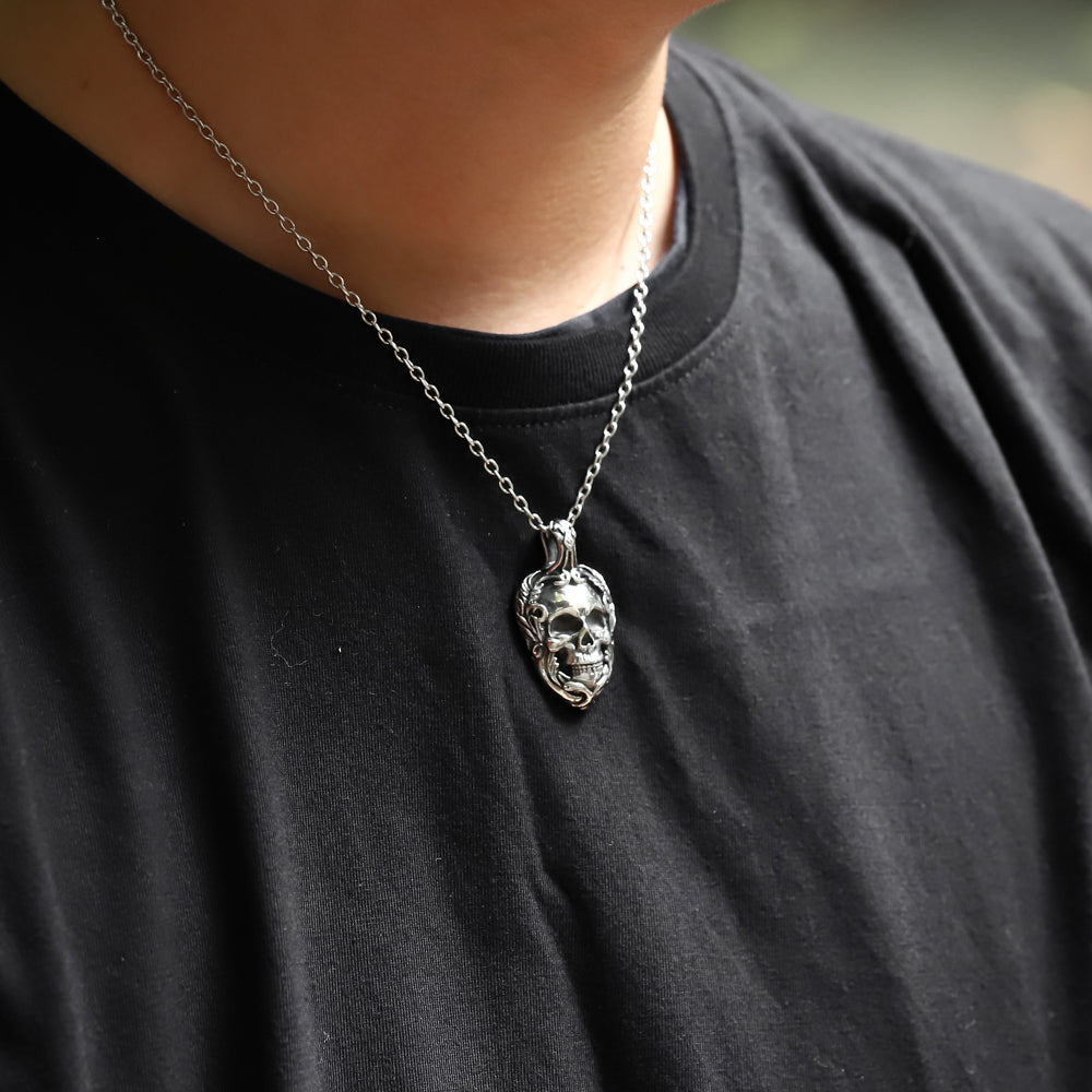 PSS1262 STAINLESS STEEL SKULL PENDANT AAB CO..