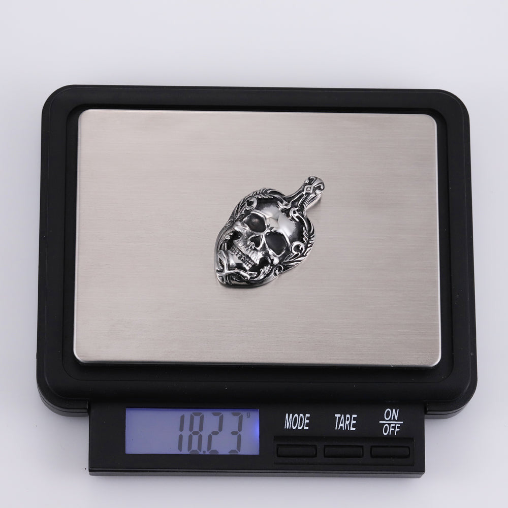 PSS1262 STAINLESS STEEL SKULL PENDANT AAB CO..