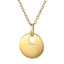 PSS1267 STAINLESS STEEL ROUND PENDANT WITH CZ AAB CO..